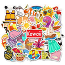 50PCS Cool Summer Vsco Stickers Pack Pink Girl Anime Stiker For Children On The Laptop Fridge Phone Skateboard Suitcase Sticker