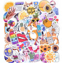 50PCS Cool Summer Vsco Stickers Pack Pink Girl Anime Stiker For Children On The Laptop Fridge Phone Skateboard Suitcase Sticker