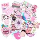 50PCS Cool Summer Vsco Stickers Pack Pink Girl Anime Stiker For Children On The Laptop Fridge Phone Skateboard Suitcase Sticker