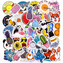 50PCS Cool Summer Vsco Stickers Pack Pink Girl Anime Stiker For Children On The Laptop Fridge Phone Skateboard Suitcase Sticker