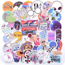 50PCS Cool Summer Vsco Stickers Pack Pink Girl Anime Stiker For Children On The Laptop Fridge Phone Skateboard Suitcase Sticker