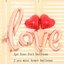 LOVE Foiled Heart Balloon