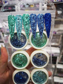 3D Glitter Nail Flakes Sparkly Powder Dust