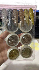 3D Glitter Nail Flakes Sparkly Powder Dust