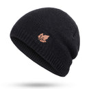 New winter knit hats men's and women's outdoor warm thickening plus velvet loose winter caps Skullies brand winter ski male bone
