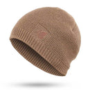 New winter knit hats men's and women's outdoor warm thickening plus velvet loose winter caps Skullies brand winter ski male bone