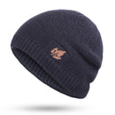 New winter knit hats men's and women's outdoor warm thickening plus velvet loose winter caps Skullies brand winter ski male bone