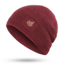 New winter knit hats men's and women's outdoor warm thickening plus velvet loose winter caps Skullies brand winter ski male bone
