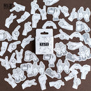45 pcs/Box Various Stickers Cute Kawaii Planner Journal Diary Scrapbooking Paper Stickers Stationery