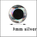 100pcs/lot Fishing Lure Eyes Holographic 3D 3mm 4mm 5mm 6mm Simulation Fly Fishing Minnow Artificial Fish DIY Eye fishing tackle