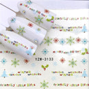 YWK 1 PC Halloween Nail Sticker Water Self Adhesive Nail Art Tattoo Big Lips/palms Decals for DIY Decor Wraps