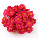 100PC/lot 2.5cm Mini Daisy Decorative Flower Artificial Silk Flowers Party Wedding Decoration Home Decor(without stem) Cheaper