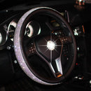 Bling Bling Rhinestones Crystal Car Steering Wheel Cover PU Leather Steering-wheel covers Auto Accessories Case Car Styling