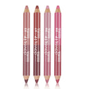 Double Color Waterproof Matte Glitter Lip Liner /Lipstick