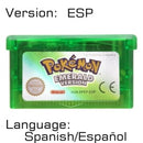 32 Bit Video Game Cartridge Console Card for Nintendo GBA Pokeon Emerald FireRed LeafGreen Ruby Sapphire with Shiny Label