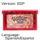 32 Bit Video Game Cartridge Console Card for Nintendo GBA Pokeon Emerald FireRed LeafGreen Ruby Sapphire with Shiny Label