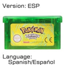 32 Bit Video Game Cartridge Console Card for Nintendo GBA Pokeon Emerald FireRed LeafGreen Ruby Sapphire with Shiny Label