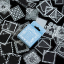 50 pcs/pack White lace transparent Cute Boxed Kawaii Decoration Stickers Planner Scrapbooking Stationery Japanese Diary Stickers