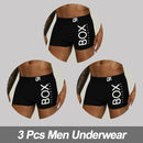 3Pcs Comfortable Cotton Mesh Boxer Briefs / Men's Underwear