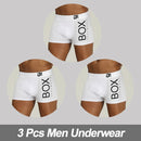 3Pcs Comfortable Cotton Mesh Boxer Briefs / Men's Underwear