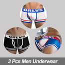 3Pcs Comfortable Cotton Mesh Boxer Briefs / Men's Underwear