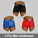 3Pcs Comfortable Cotton Mesh Boxer Briefs / Men's Underwear