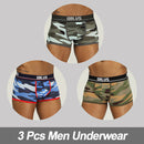 3Pcs Comfortable Cotton Mesh Boxer Briefs / Men's Underwear