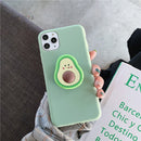 3D Cute Cartoon Soft silicone Holder Phone Case For iphone X XR XS 11 Pro Max 6S 7 8 plus