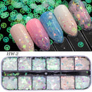 Nail Art Glitter Mermaid / Butterfly Flakes