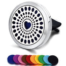 Car Air Freshener Car Perfume Diffuser Clip Car Air Auto Vent Freshener Essential Oil Perfume Locket (Free 10pc pad) C001