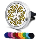 Car Air Freshener Car Perfume Diffuser Clip Car Air Auto Vent Freshener Essential Oil Perfume Locket (Free 10pc pad) C001