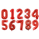 Big Number Gold Sliver Foil Balloons