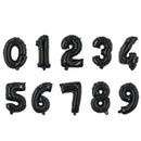 Big Number Gold Sliver Foil Balloons