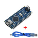 1PCS Promotion For arduino Nano 3.0 Atmega328 Controller Compatible Board WAVGAT Module PCB Development Board without USB V3.0