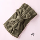 1PCS New Braid Nylon Bow Headbands,Cable Knit Solid Wide Nylon Headbands Turban, Baby Girls Head Wrap Hair Accessories 27 colors