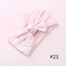 1PCS New Braid Nylon Bow Headbands,Cable Knit Solid Wide Nylon Headbands Turban, Baby Girls Head Wrap Hair Accessories 27 colors