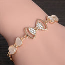 2020 New Woman Bracelets Mulitlayer Gold Color Chain Heart Bracelets & Bangles Charm Bracelets For Women Crystal Bracelets