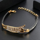 2020 New Woman Bracelets Mulitlayer Gold Color Chain Heart Bracelets & Bangles Charm Bracelets For Women Crystal Bracelets