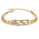 2020 New Woman Bracelets Mulitlayer Gold Color Chain Heart Bracelets & Bangles Charm Bracelets For Women Crystal Bracelets