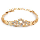 2020 New Woman Bracelets Mulitlayer Gold Color Chain Heart Bracelets & Bangles Charm Bracelets For Women Crystal Bracelets