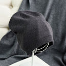 VISROVER  6 colors unsex Autumn winter solid color real cashmere beanies best matched New cashmere man woman Warm skullies