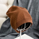VISROVER  6 colors unsex Autumn winter solid color real cashmere beanies best matched New cashmere man woman Warm skullies