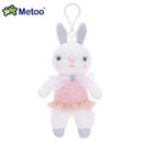 Metoo Doll Stuffed Toys Plush Animals Soft Baby Boy Kids Toys for Children Girls Boys Kawaii Mini Angela Rabbit Pendant Keychain