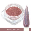 Laser Black Holographic Glitter Nail Art Pigment Powder