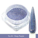 Laser Black Holographic Glitter Nail Art Pigment Powder