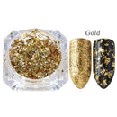 Laser Black Holographic Glitter Nail Art Pigment Powder