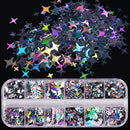 1 Case Nail Art Sequins For Holographic Effect