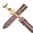 Carouse Watchband 18mm 19mm 20mm 21mm 22mm 24mm Calf Genuine Leather Watch Band Alligator Grain Watch Strap for Tissot Seiko