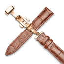 Carouse Watchband 18mm 19mm 20mm 21mm 22mm 24mm Calf Genuine Leather Watch Band Alligator Grain Watch Strap for Tissot Seiko