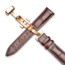 Carouse Watchband 18mm 19mm 20mm 21mm 22mm 24mm Calf Genuine Leather Watch Band Alligator Grain Watch Strap for Tissot Seiko